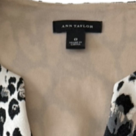 Ann Taylor Leopard Print Sleeveless Top, Size 0 - Picture 8 of 8